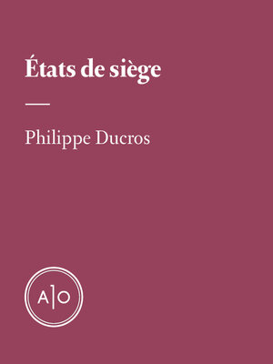 cover image of États de siège